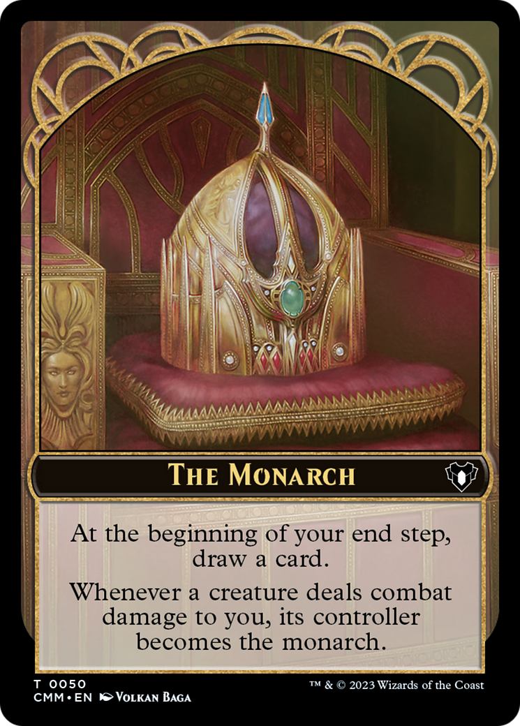 The Monarch // Cat (0005) Double-Sided Token [Commander Masters Tokens] | Fandemonia Ltd