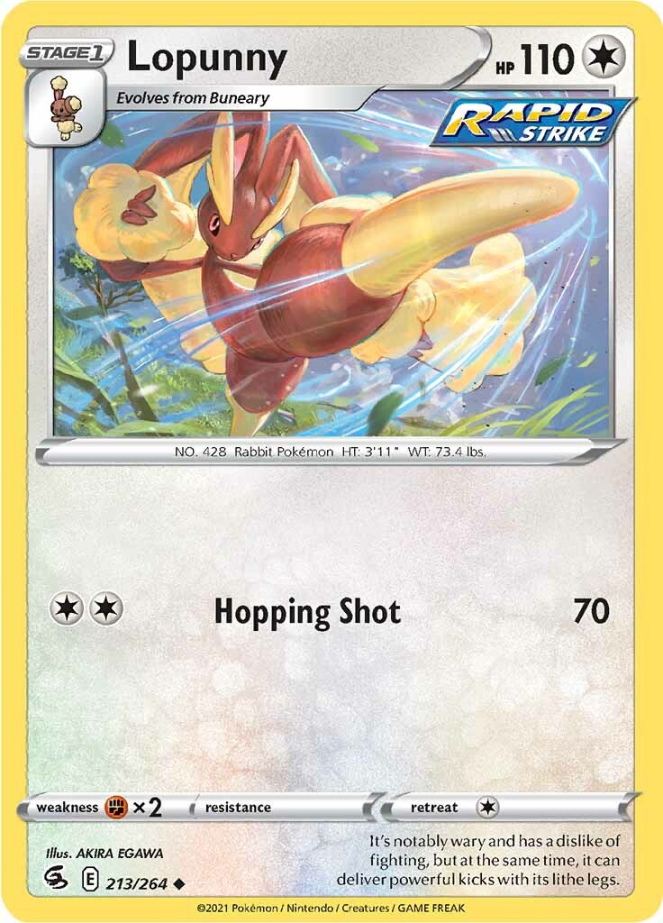 Lopunny (213/264) [Sword & Shield: Fusion Strike] | Fandemonia Ltd