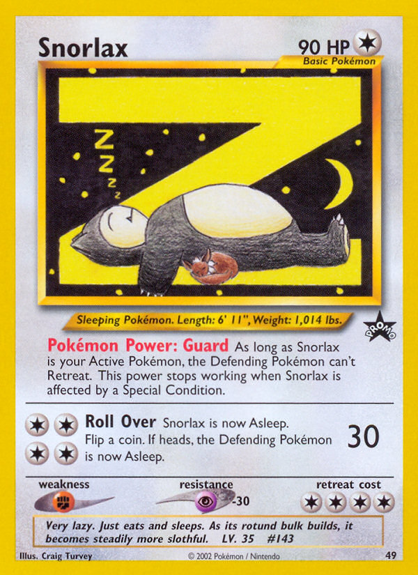 Snorlax (49) [Wizards of the Coast: Black Star Promos] | Fandemonia Ltd