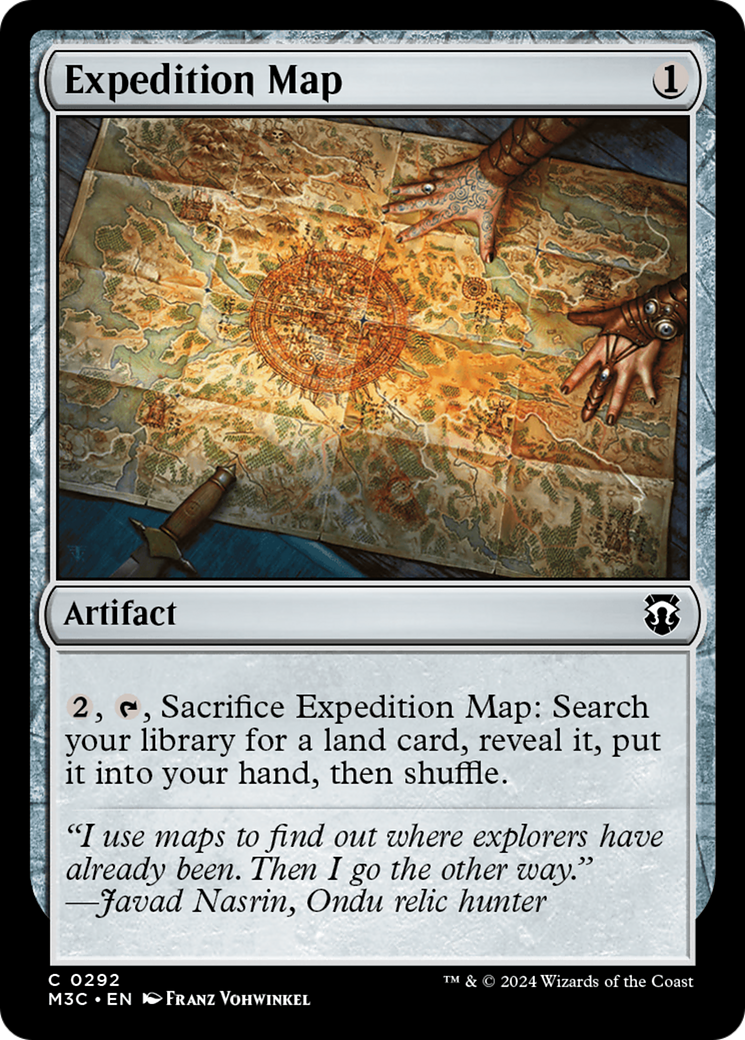 Expedition Map (Ripple Foil) [Modern Horizons 3 Commander] | Fandemonia Ltd