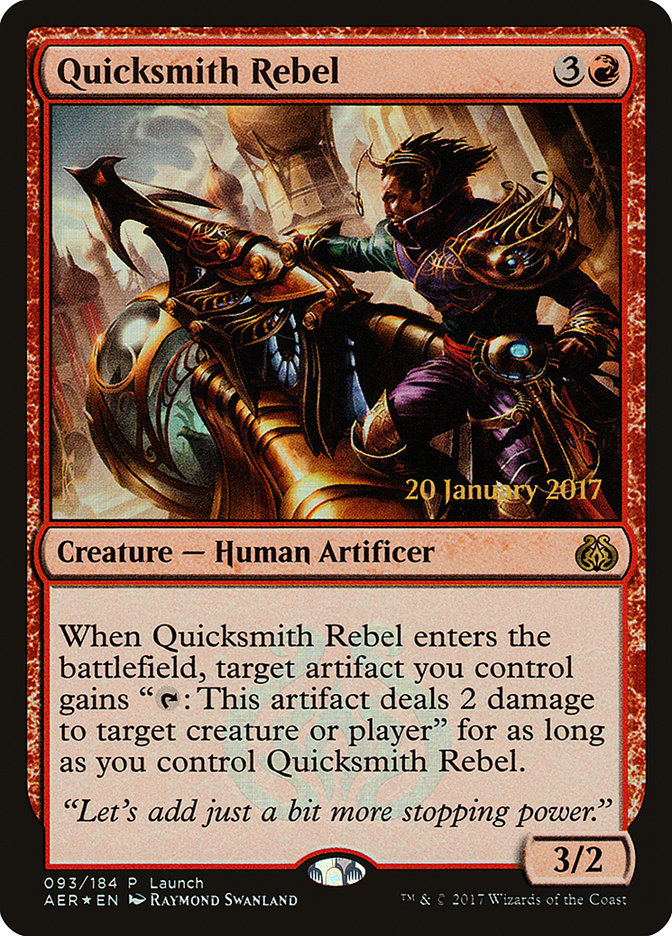 Quicksmith Rebel (Launch) [Aether Revolt Promos] | Fandemonia Ltd