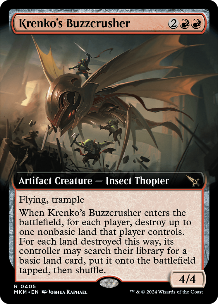 Krenko's Buzzcrusher (Extended Art) [Murders at Karlov Manor] | Fandemonia Ltd