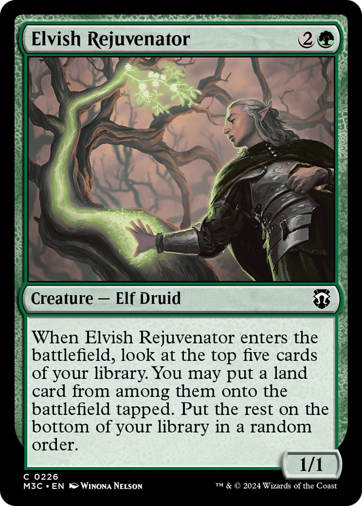 Elvish Rejuvenator (Ripple Foil) [Modern Horizons 3 Commander] | Fandemonia Ltd