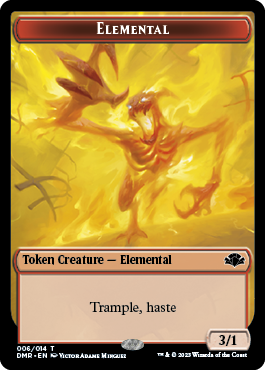 Elephant // Elemental Double-Sided Token [Dominaria Remastered Tokens] | Fandemonia Ltd