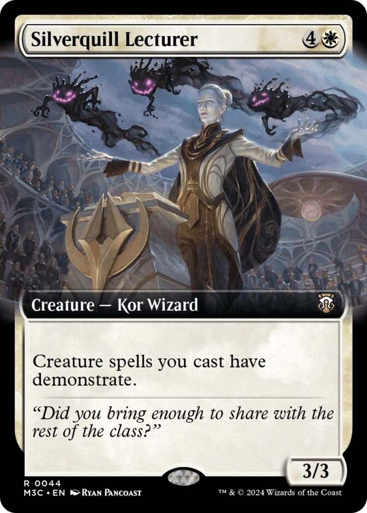 Silverquill Lecturer (Extended Art) (Ripple Foil) [Modern Horizons 3 Commander] | Fandemonia Ltd