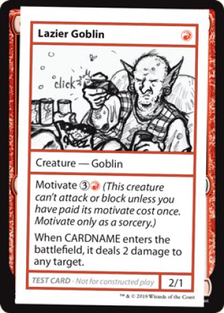 Lazier Goblin (2021 Edition) [Mystery Booster Playtest Cards] | Fandemonia Ltd