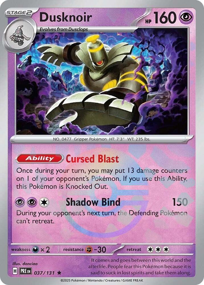 Dusknoir (037/131) (Poke Ball Pattern) [Scarlet & Violet: Prismatic Evolutions] | Fandemonia Ltd