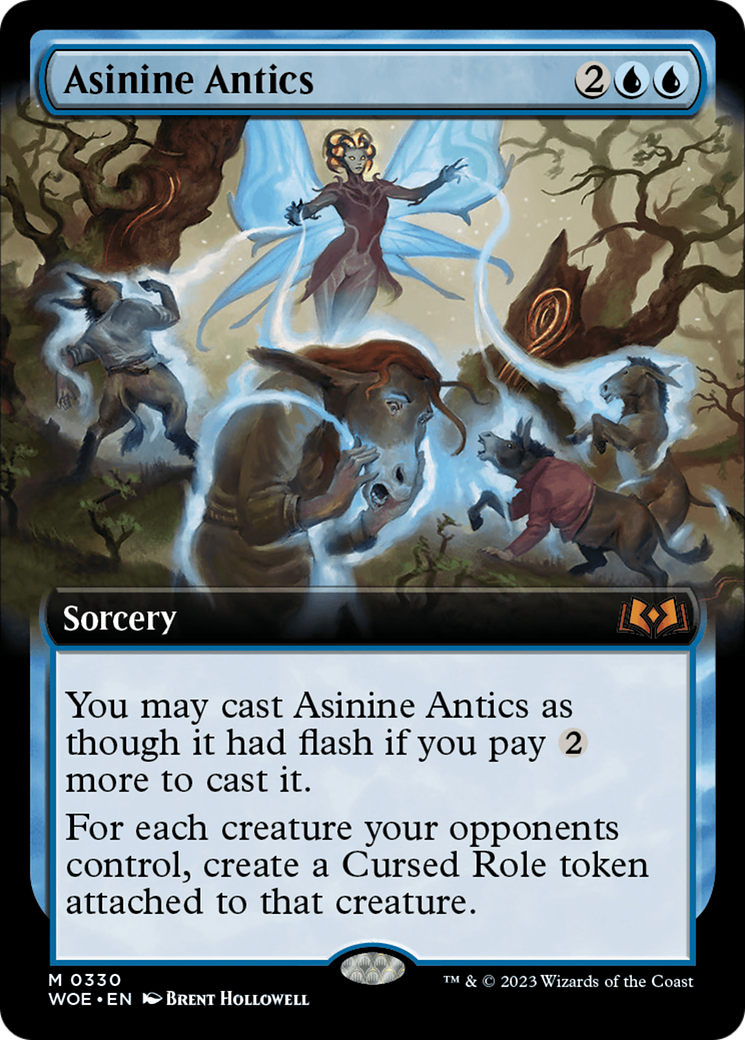 Asinine Antics (Extended Art) [Wilds of Eldraine] | Fandemonia Ltd