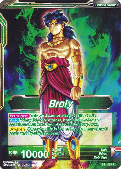 Broly // Broly, The Legendary Super Saiyan (Collector's Selection Vol. 1) (BT1-057) [Promotion Cards] | Fandemonia Ltd