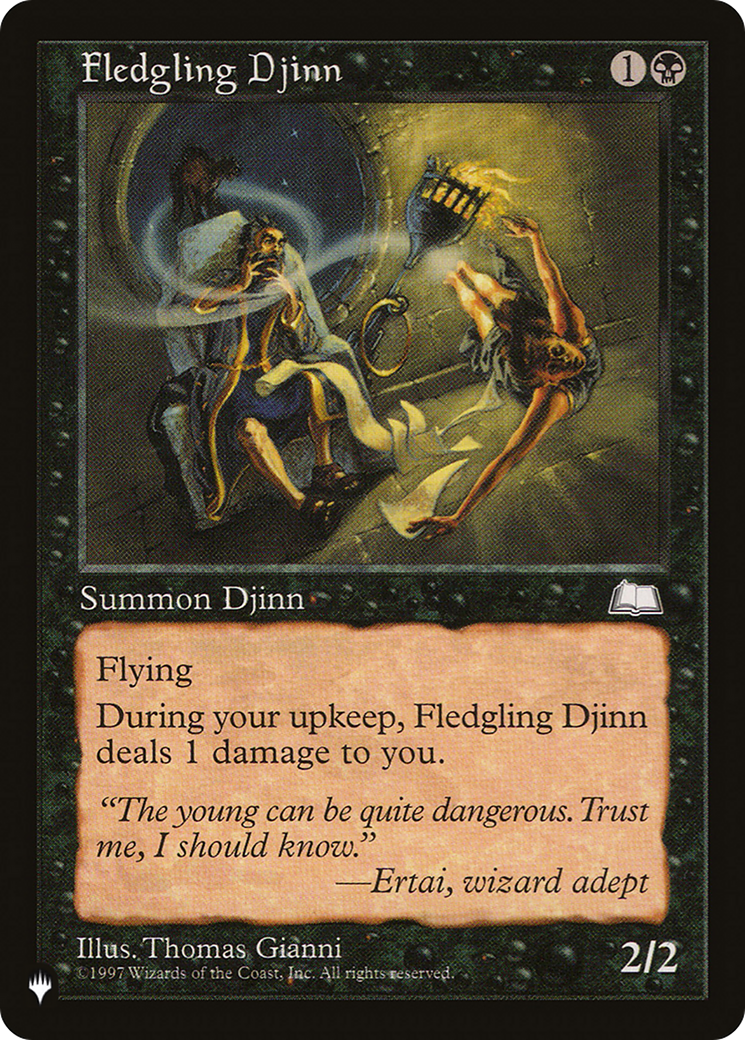 Fledgling Djinn [The List Reprints] | Fandemonia Ltd