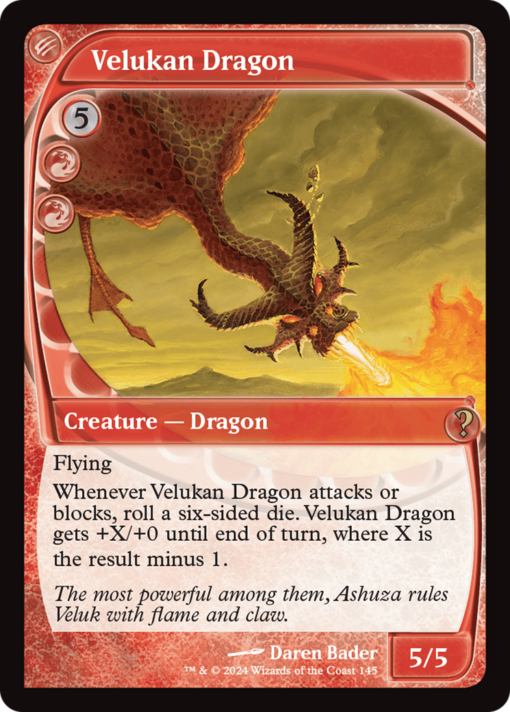 Velukan Dragon (Future Sight) [Mystery Booster 2] | Fandemonia Ltd