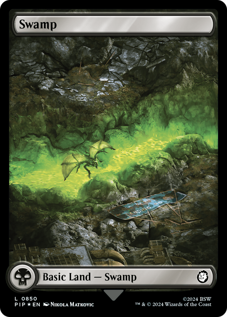 Swamp (0850) (Surge Foil) [Fallout] | Fandemonia Ltd