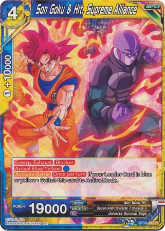 Son Goku & Hit, Supreme Alliance (BT10-145) [Rise of the Unison Warrior 2nd Edition] | Fandemonia Ltd