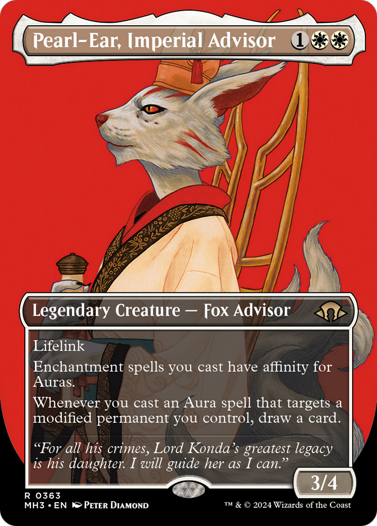 Pearl-Ear, Imperial Advisor (Borderless) [Modern Horizons 3] | Fandemonia Ltd