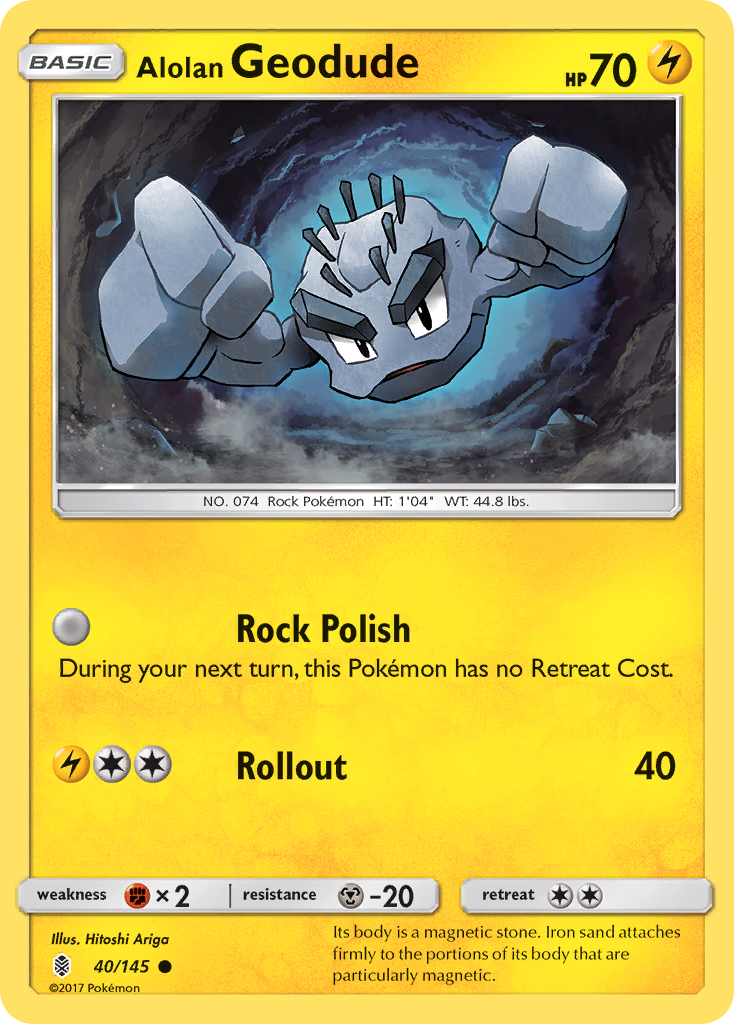 Alolan Geodude (40/145) [Sun & Moon: Guardians Rising] | Fandemonia Ltd