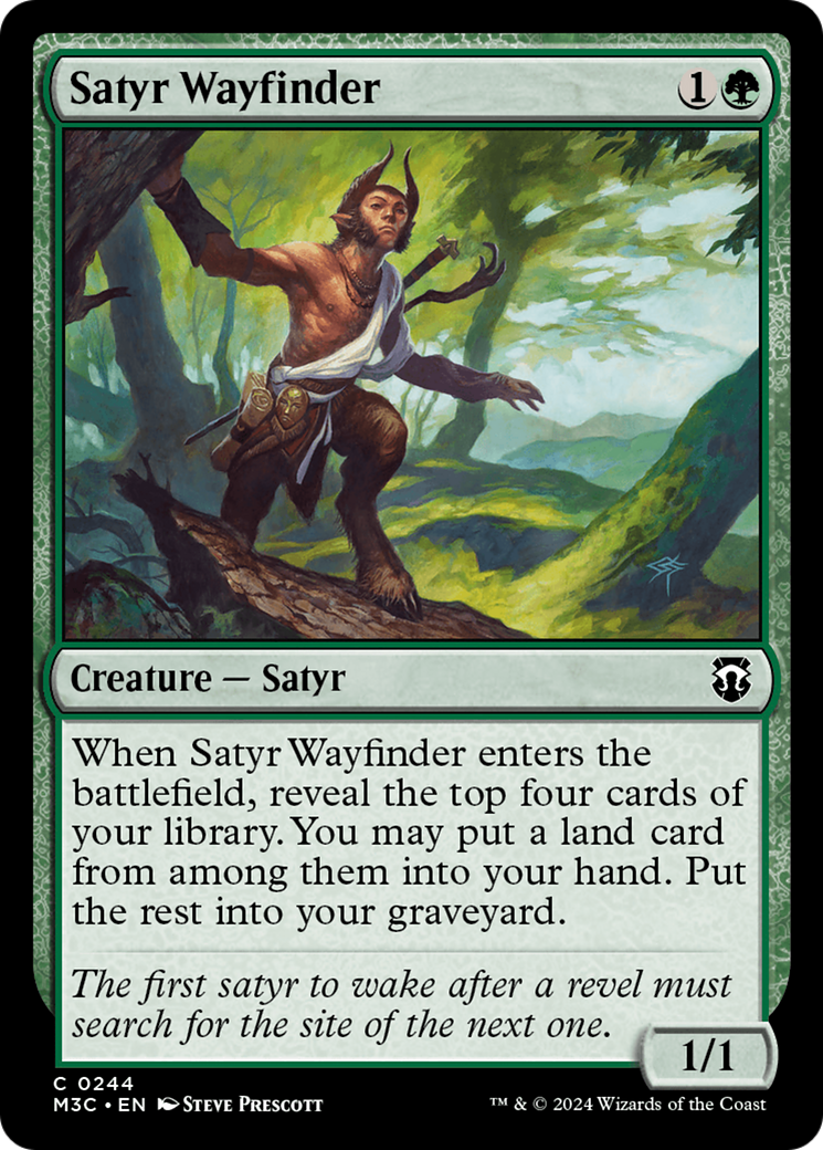 Satyr Wayfinder (Ripple Foil) [Modern Horizons 3 Commander] | Fandemonia Ltd