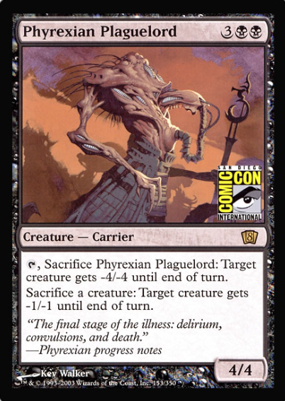 Phyrexian Plaguelord (San Diego Comic Con Oversized) [Oversize Cards] | Fandemonia Ltd