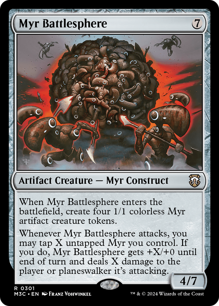 Myr Battlesphere (Ripple Foil) [Modern Horizons 3 Commander] | Fandemonia Ltd