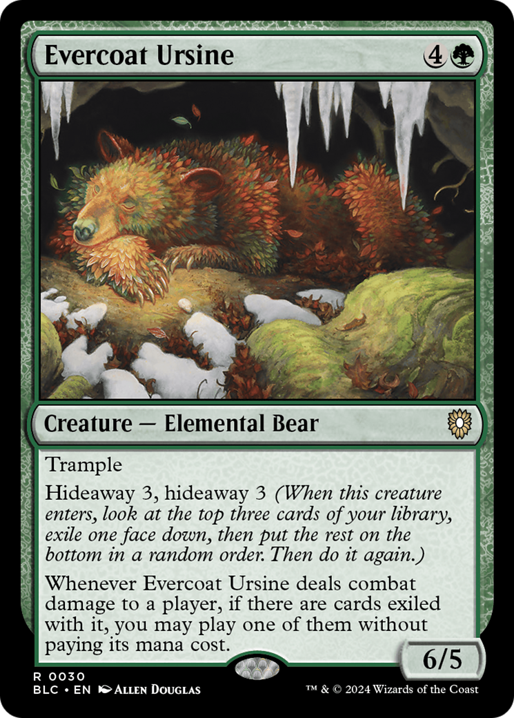 Evercoat Ursine [Bloomburrow Commander] | Fandemonia Ltd