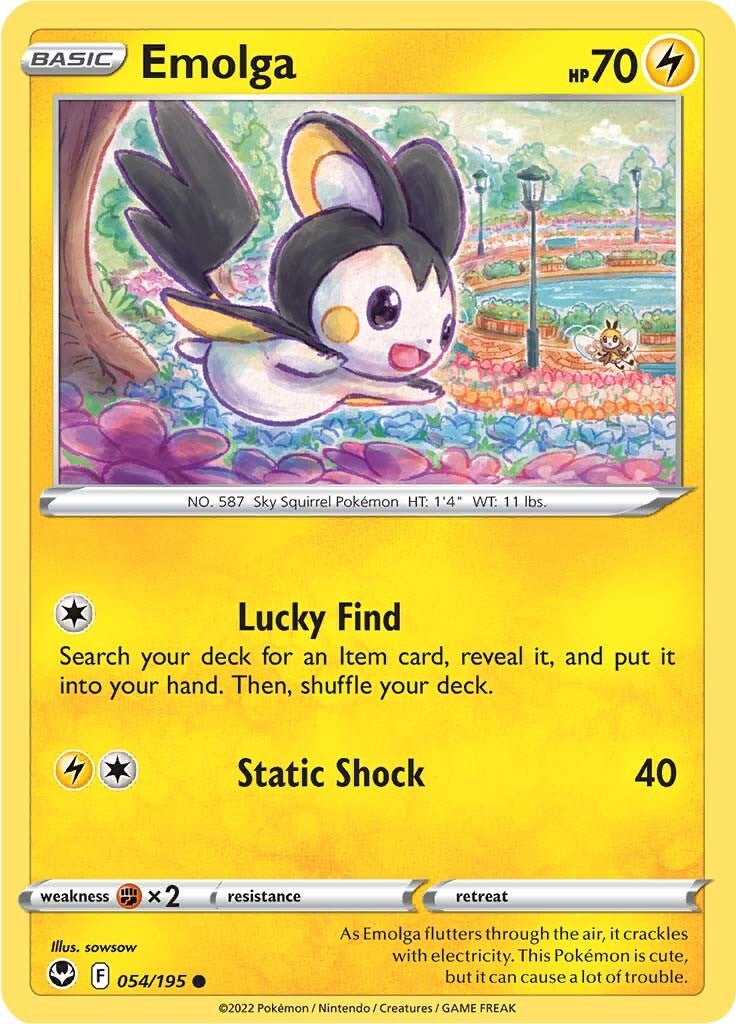 Emolga (054/195) [Sword & Shield: Silver Tempest] | Fandemonia Ltd