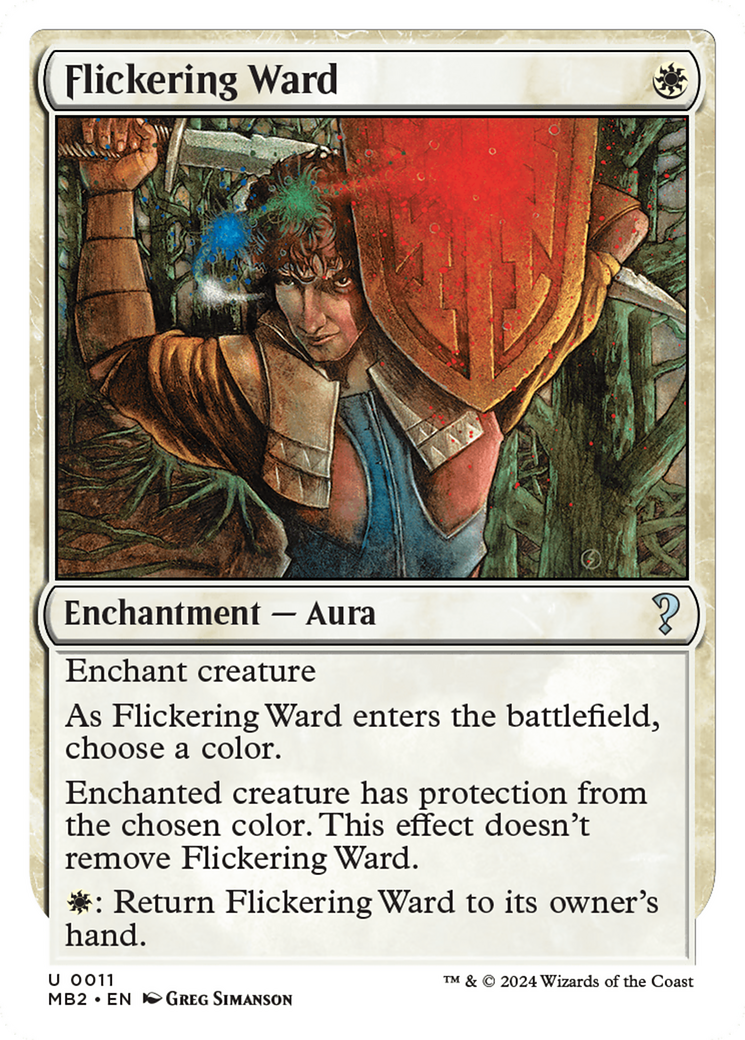 Flickering Ward (White Border) [Mystery Booster 2] | Fandemonia Ltd