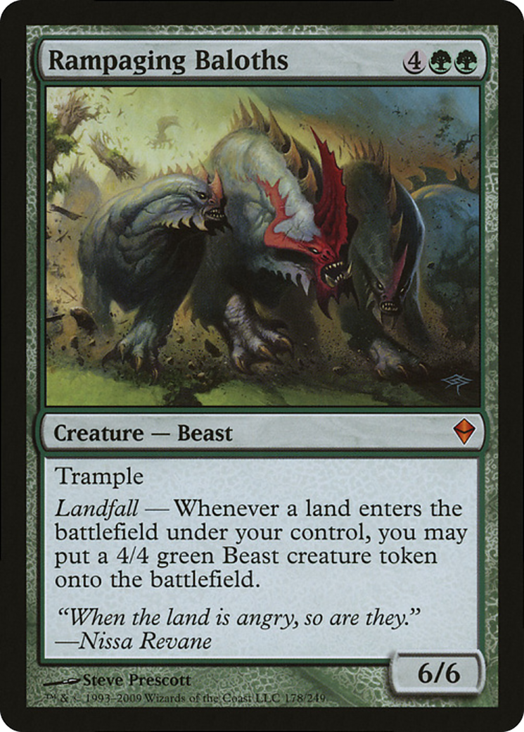 Rampaging Baloths (Zendikar) (Oversized) [Oversize Cards] | Fandemonia Ltd