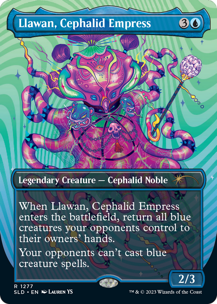 Llawan, Cephalid Empress (Borderless) [Secret Lair Drop Series] | Fandemonia Ltd