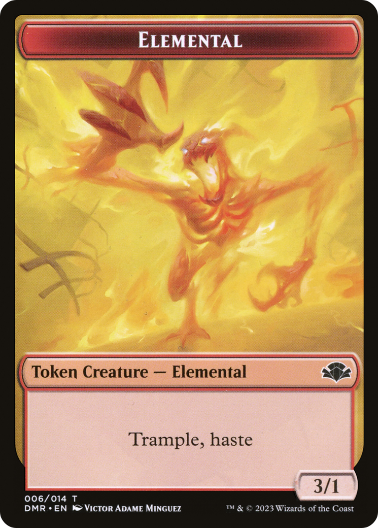 Elemental Token [Dominaria Remastered Tokens] | Fandemonia Ltd