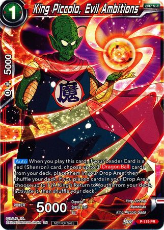 King Piccolo, Evil Ambitions (Power Booster) (P-119) [Promotion Cards] | Fandemonia Ltd