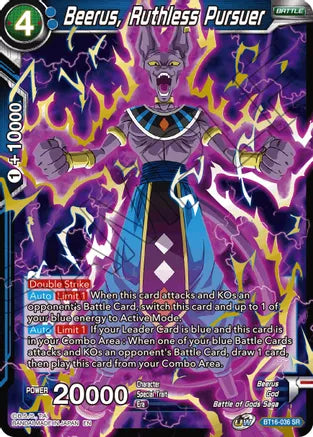 Beerus, Ruthless Pursuer (BT16-036) [Realm of the Gods] | Fandemonia Ltd