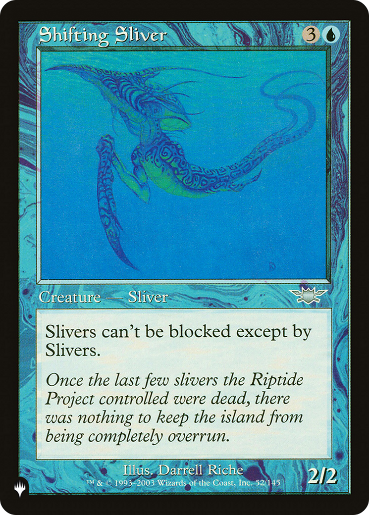 Shifting Sliver [The List] | Fandemonia Ltd