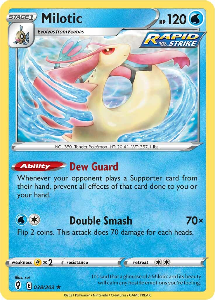 Milotic (038/203) [Sword & Shield: Evolving Skies] | Fandemonia Ltd