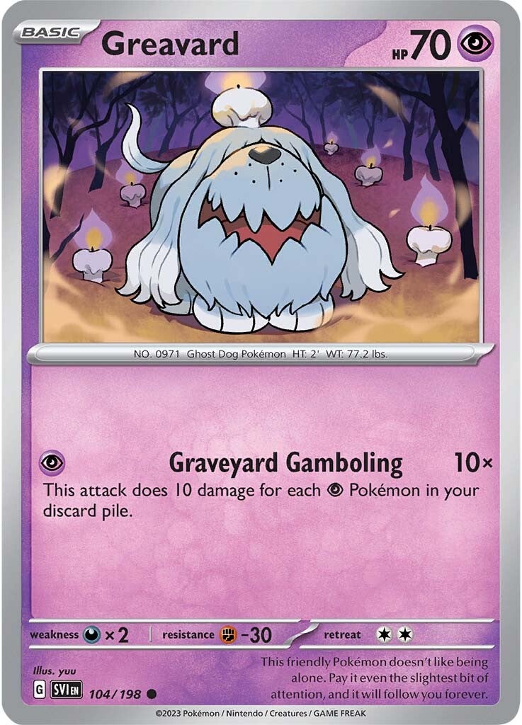 Greavard (104/198) [Scarlet & Violet: Base Set] | Fandemonia Ltd