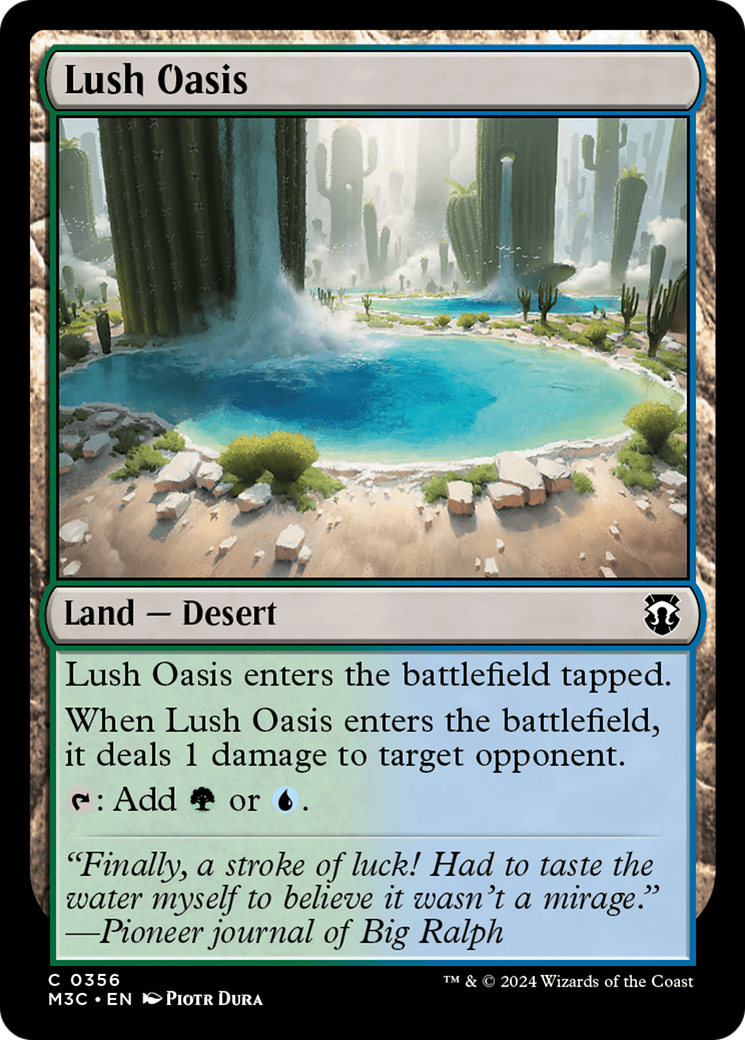 Lush Oasis (Ripple Foil) [Modern Horizons 3 Commander] | Fandemonia Ltd