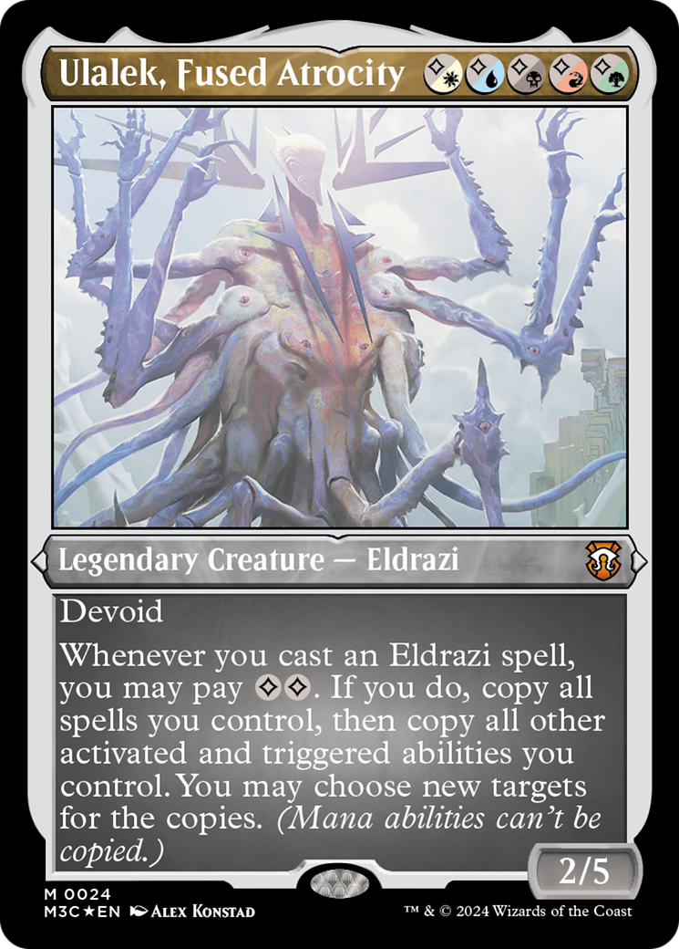 Ulalek, Fused Atrocity (Foil Etched) [Modern Horizons 3 Commander] | Fandemonia Ltd