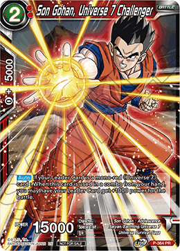 Son Gohan, Universe 7 Challenger (Unison Warrior Series Boost Tournament Pack Vol. 7) (P-364) [Tournament Promotion Cards] | Fandemonia Ltd