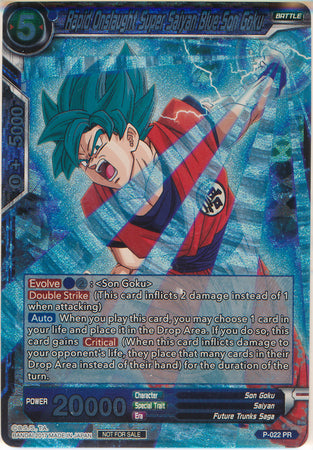 Rapid Onslaught Super Saiyan Blue Son Goku (P-022) [Promotion Cards] | Fandemonia Ltd