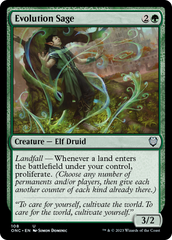 Evolution Sage [Phyrexia: All Will Be One Commander] | Fandemonia Ltd