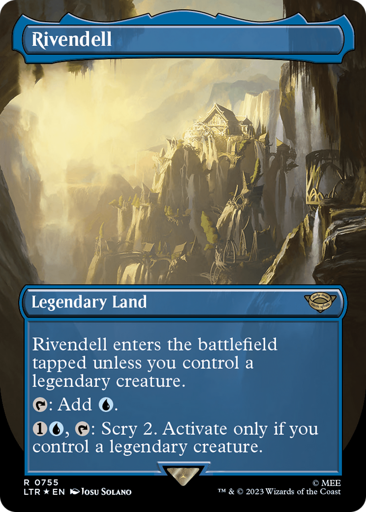 Rivendell (Borderless) (Surge Foil) [The Lord of the Rings: Tales of Middle-Earth] | Fandemonia Ltd