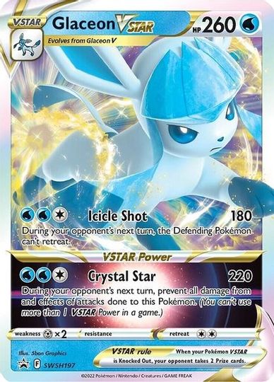 Glaceon VSTAR (SWSH197) (Jumbo Card) [Sword & Shield: Black Star Promos] | Fandemonia Ltd