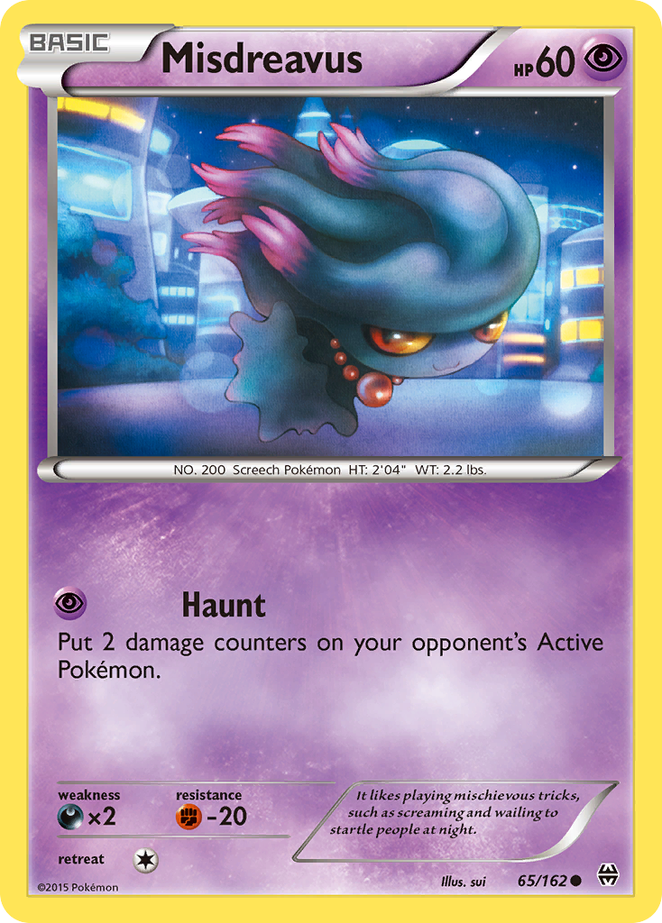 Misdreavus (65/162) [XY: BREAKthrough] | Fandemonia Ltd