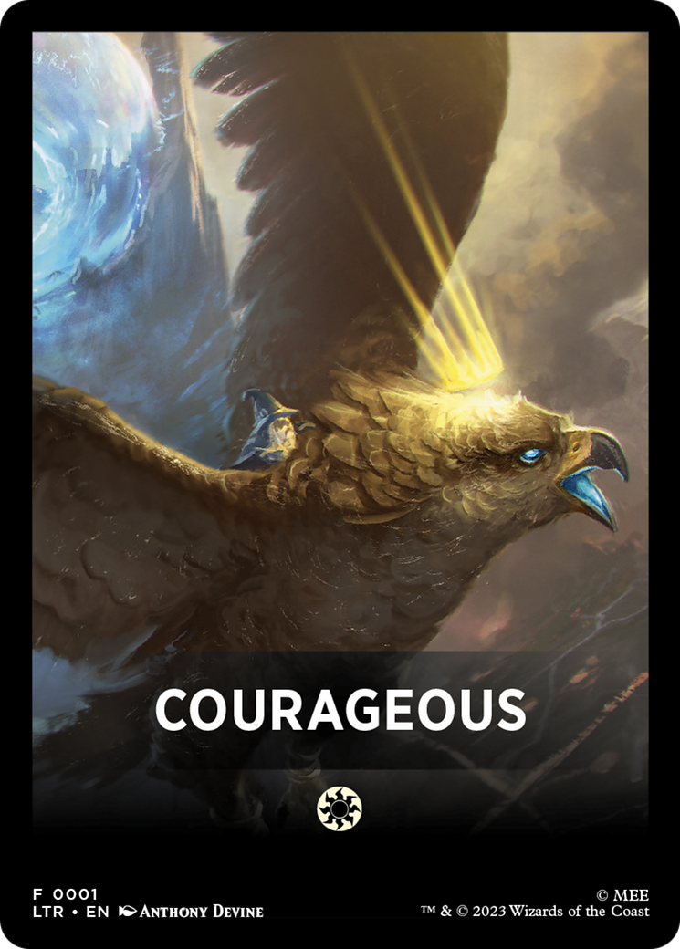 Courageous Theme Card [The Lord of the Rings: Tales of Middle-Earth Tokens] | Fandemonia Ltd