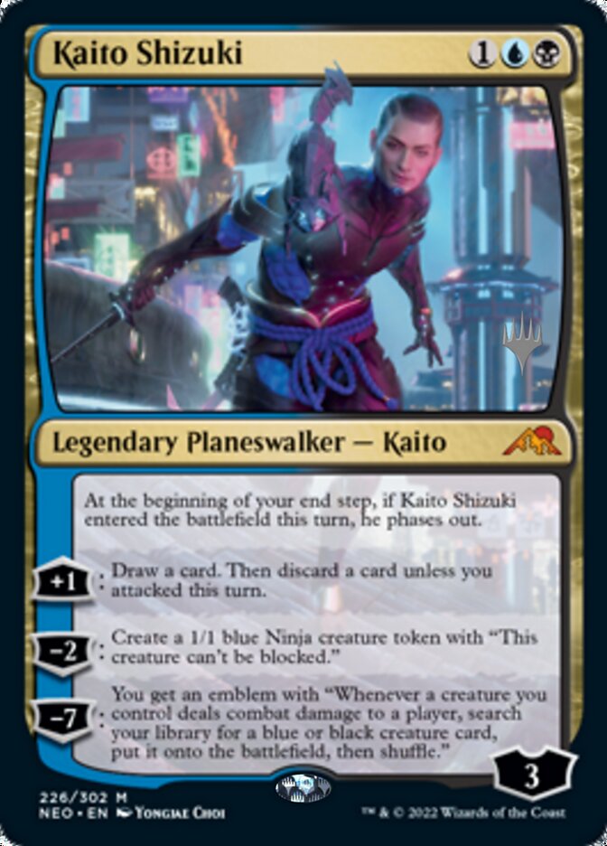 Kaito Shizuki (Promo Pack) [Kamigawa: Neon Dynasty Promos] | Fandemonia Ltd