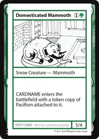 Domesticated Mammoth (2021 Edition) [Mystery Booster Playtest Cards] | Fandemonia Ltd