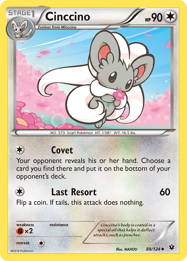 Cinccino (88/124) [XY: Fates Collide] | Fandemonia Ltd