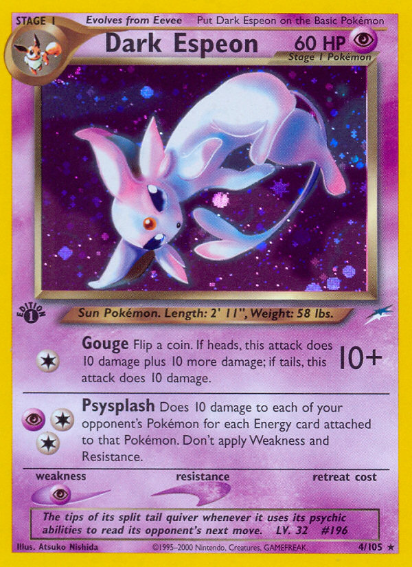 Dark Espeon (4/105) [Neo Destiny 1st Edition] | Fandemonia Ltd