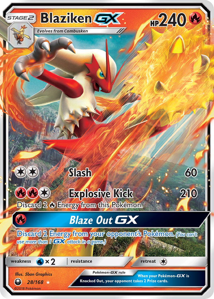 Blaziken GX (28/168) [Sun & Moon: Celestial Storm] | Fandemonia Ltd