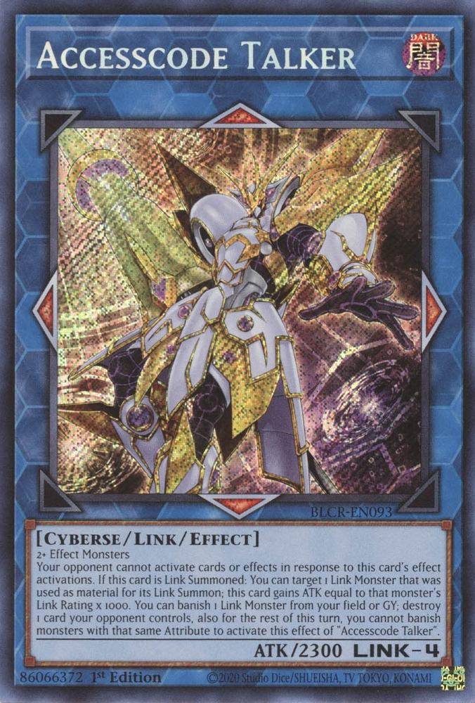 Accesscode Talker [BLCR-EN093] Secret Rare | Fandemonia Ltd