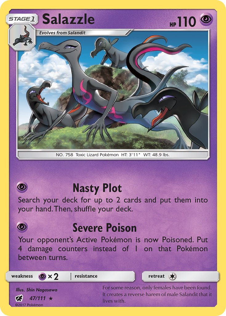 Salazzle (47/111) (Theme Deck Exclusive) [Sun & Moon: Crimson Invasion] | Fandemonia Ltd