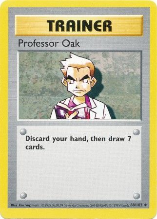 Professor Oak (88/102) [Base Set Shadowless Unlimited] | Fandemonia Ltd